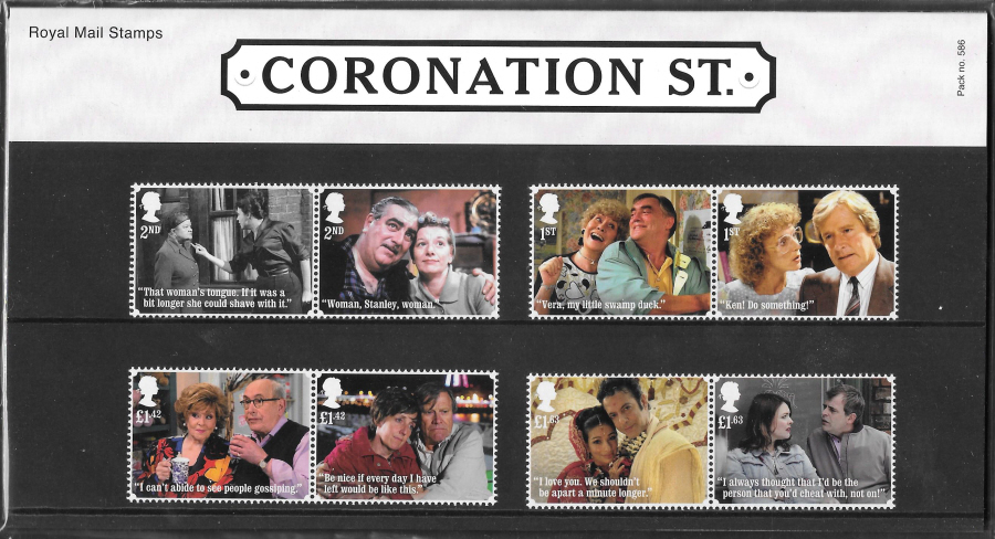 (image for) 2020 Coronation Street Royal Mail Presentation Pack 586